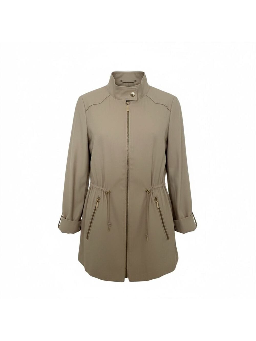 Women's ZARA BASIC Beige Utility Jacket Size S